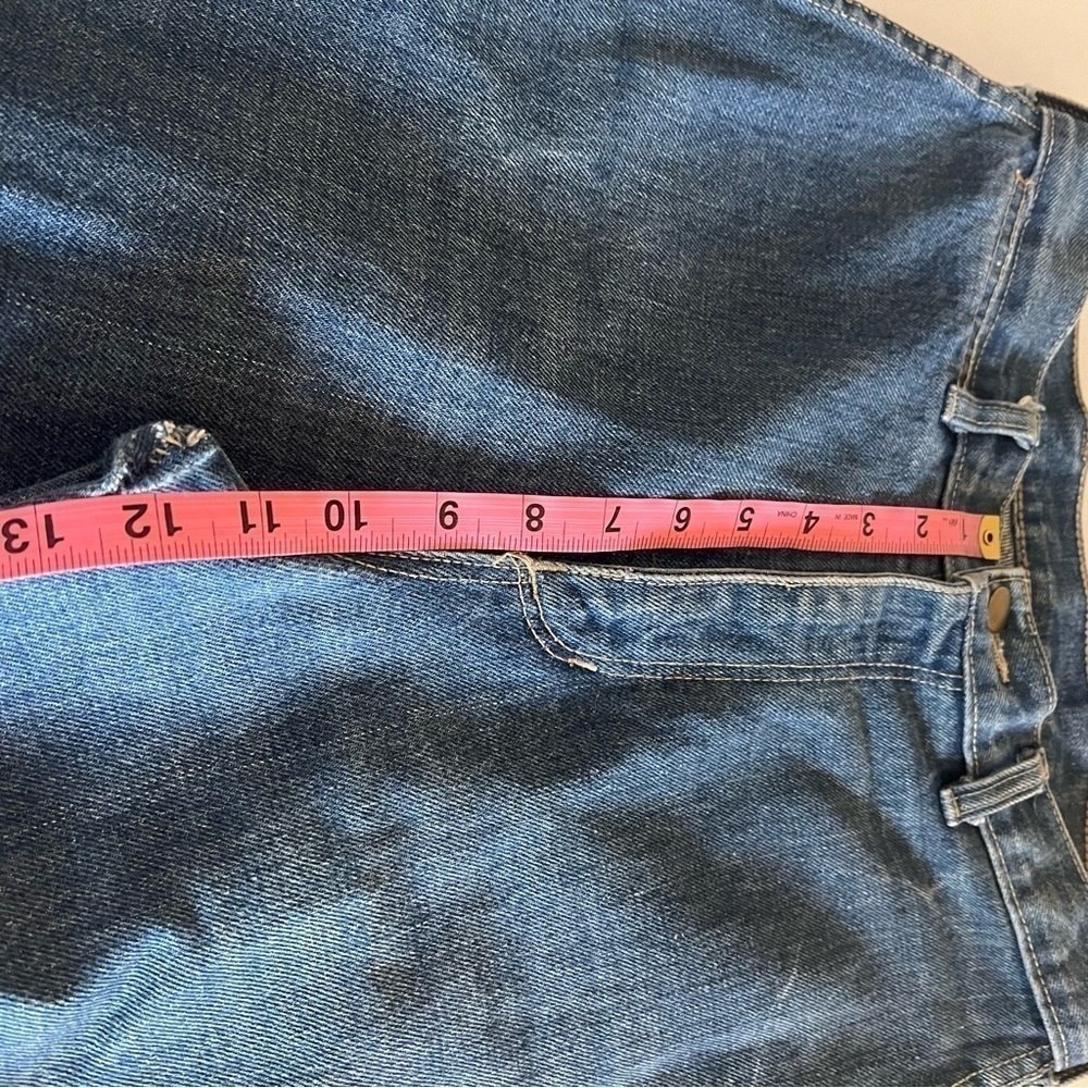 FANCY ASS Vintage Jeans High Rise Straight Leg Blue Denim 90s - Picture 12 of 16